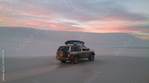 Off-road vehicle in dry outback of Australia © PHOTOWORLD