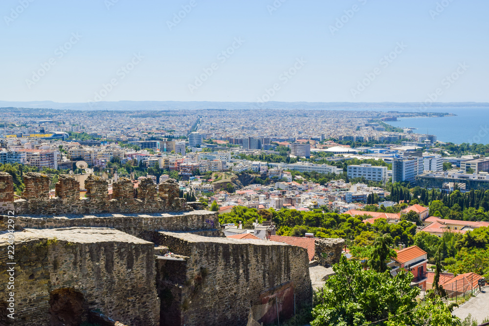The cityscape of Thessaloniki.