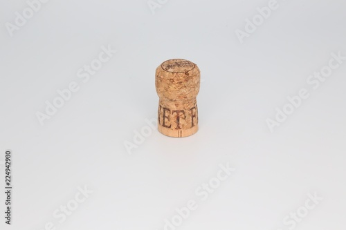 Corks from a wine bottlev