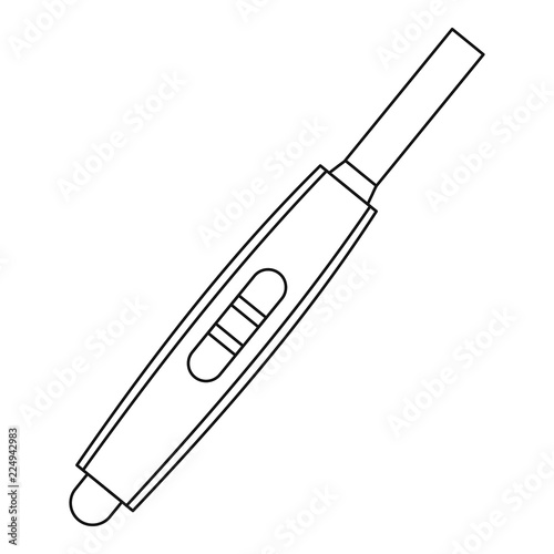 Pregnancy test icon. Outline illustration of Pregnancy test vector icon for web