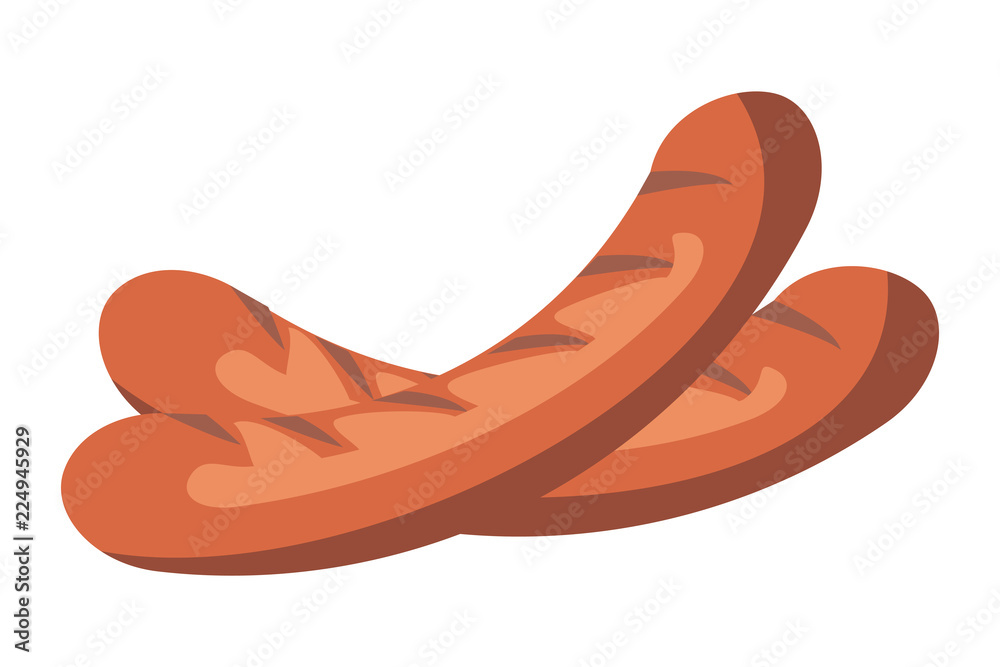 Fototapeta premium Sausages bbq food