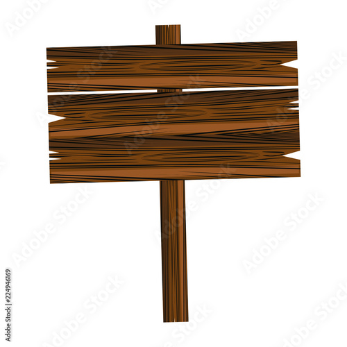 Blank wooden sign