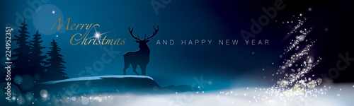 BANNER MERRY CHRISTMAS AND HAPPY NEW YEAR