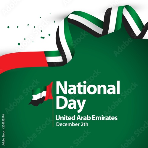 National Day United Arab Emirates Vector Template Design Illustration
