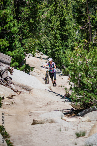woman mountain biking South Lake Tahoe