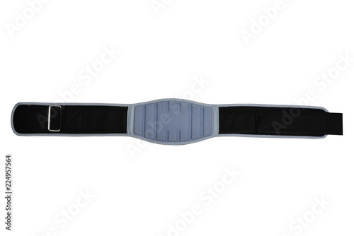Professional powerlifting belt isolated over the white background