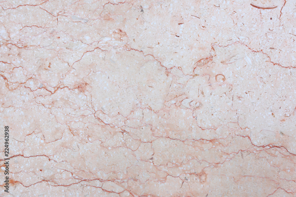 Fototapeta premium Czerwony wzorzysty naturalny wzór różowego marmuru (Gala Classic) dla projektu. Streszczenie tło marmuru.