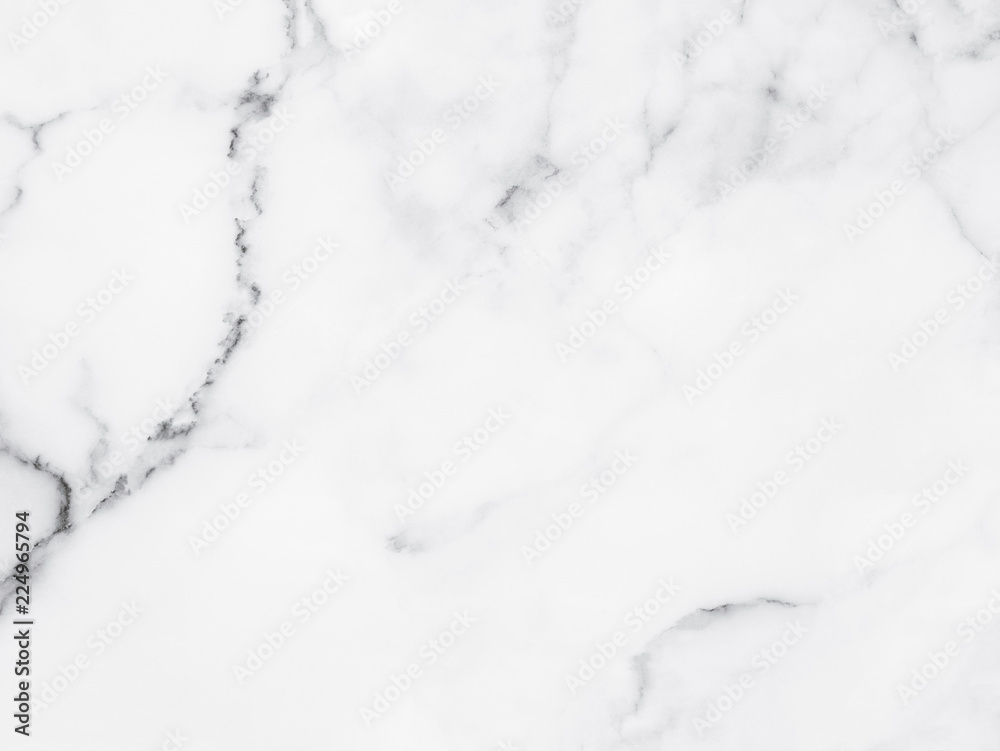 White marble texture with natural pattern for background.