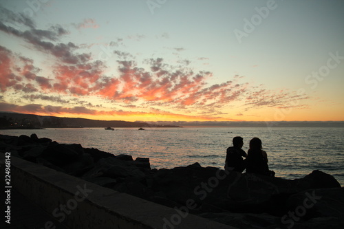 Sunset together in Viña