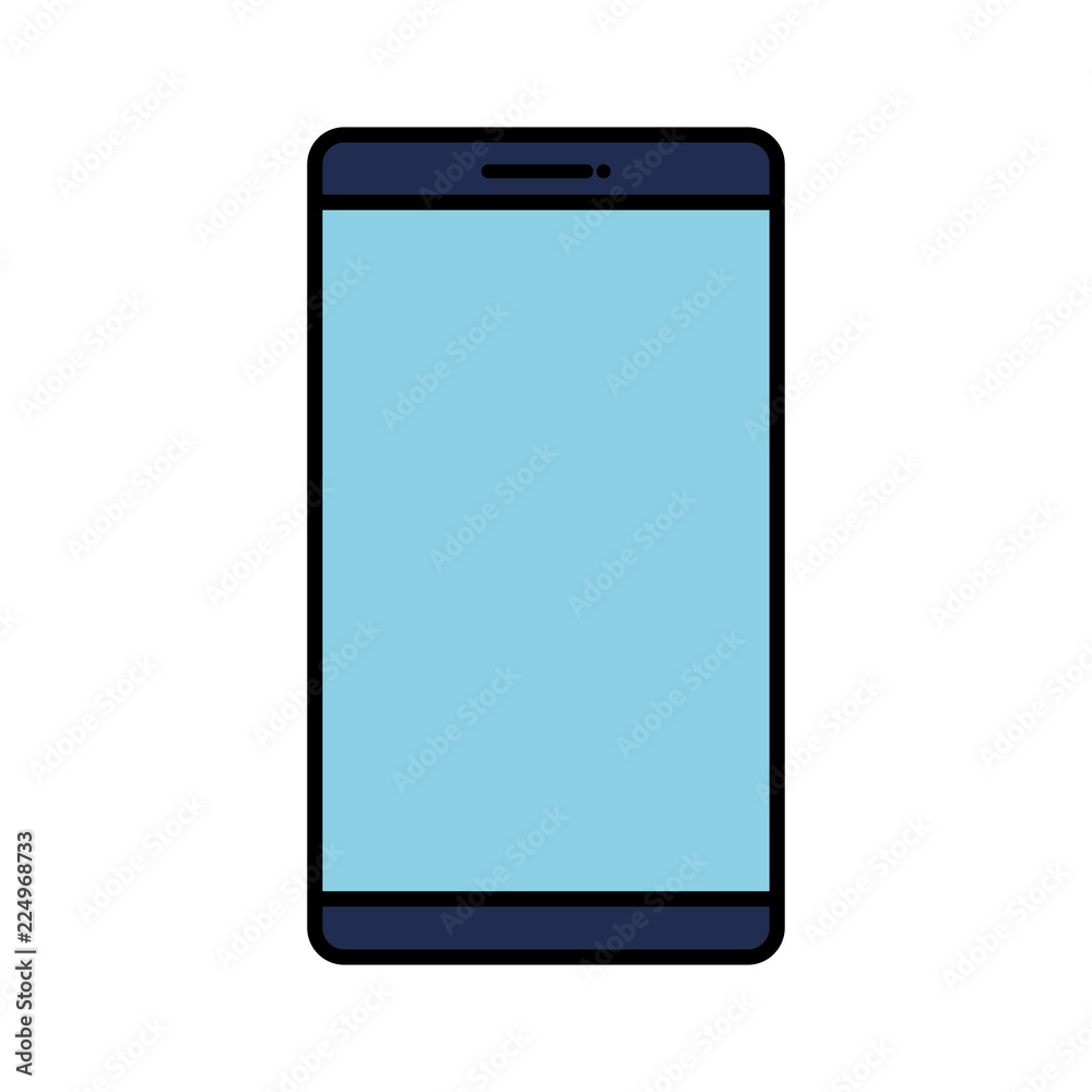 smartphone device isolated icon smartphone device isolated icon