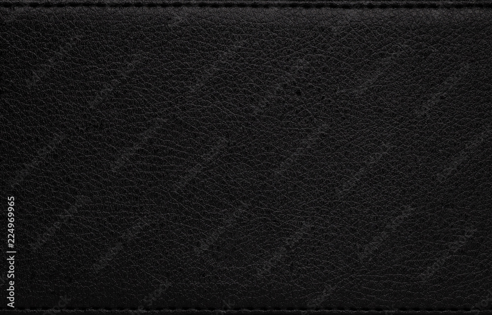 Black leather texture. Dark synthetic material background. Detail of rough surface. Black leather texture. Dark synthetic material background. Detail of rough surface.