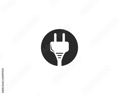 electric Plug logo vector