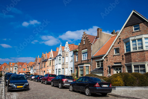 Fototapeta Naklejka Na Ścianę i Meble -  The beautiful streets of the historical town of Bruges