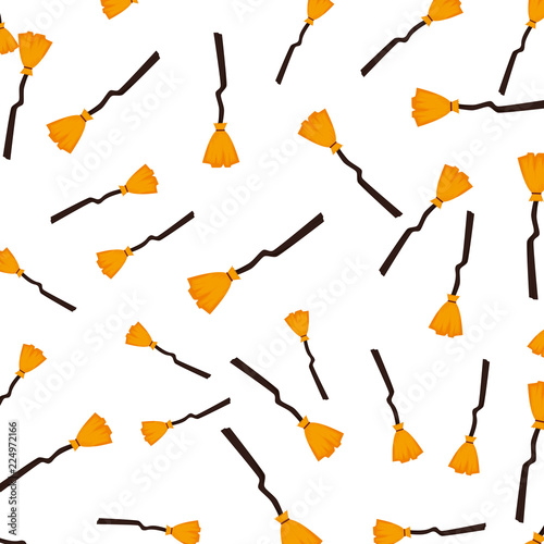 halloween witch broom pattern
