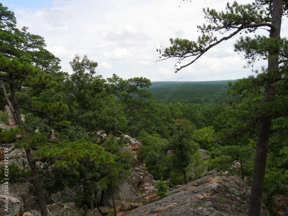Seen from the top of Robbers Cave State Park in Wilburton, Oklahoma Seen from the top of Robbers Cave State Park in Wilburton, Oklahoma