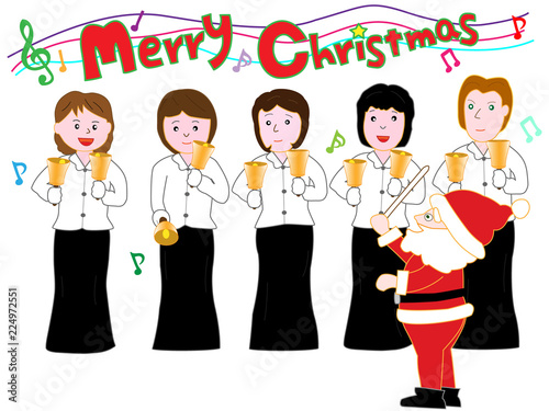 ハンドベルで演奏するクリスマスコンサート