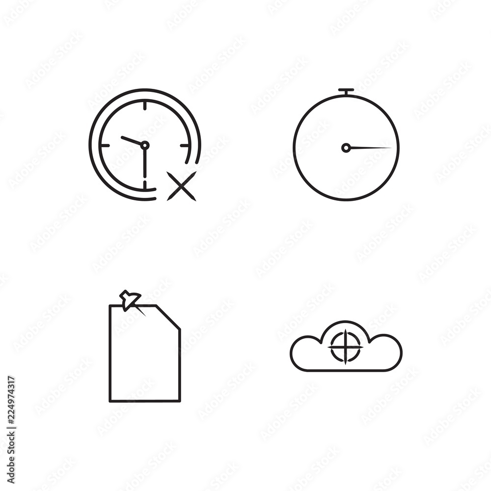 business simple outlined icons set business simple outlined icons set