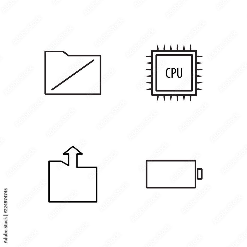 business simple outlined icons set business simple outlined icons set