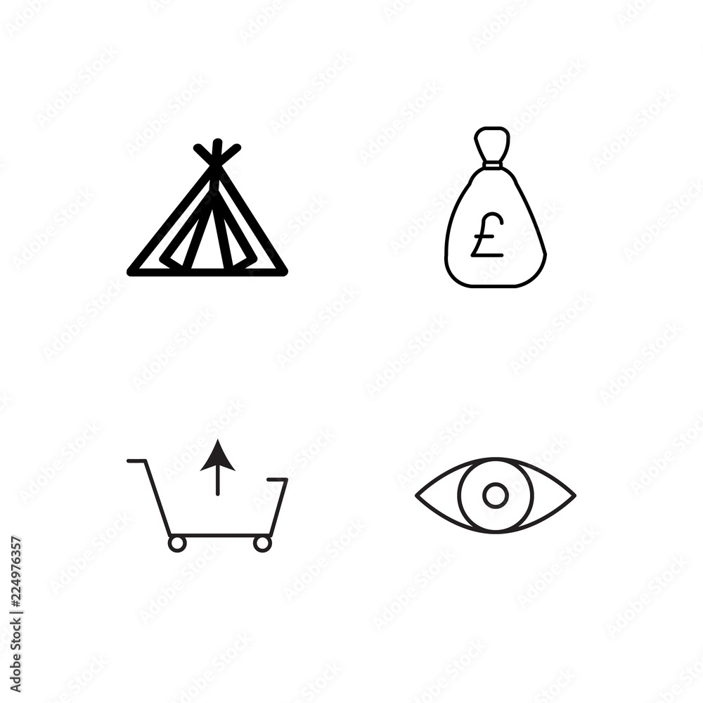 business simple outlined icons set business simple outlined icons set