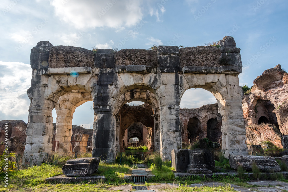 Ancient Roman Anfiteatro Amphitheater at Campano Italy