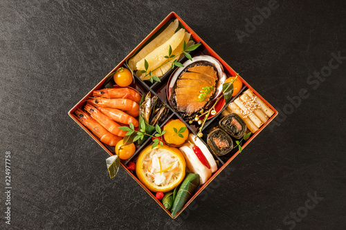                 General Japanese New Year dishes osechi 