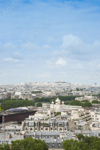 Panorama di Parigi vista dalla cima della Torre Eiffel