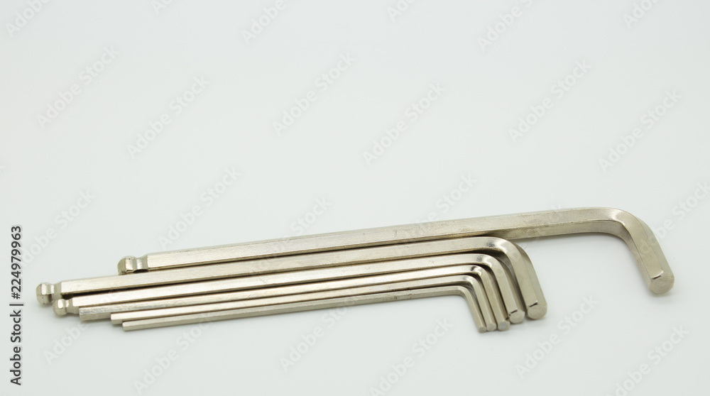 Construction tools equipment on white background Construction tools equipment on white background