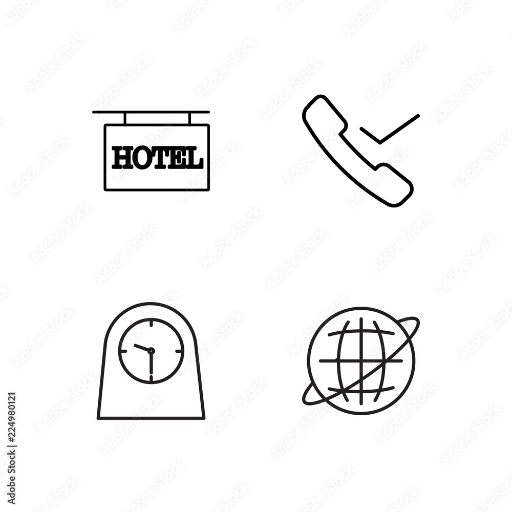 business simple outlined icons set business simple outlined icons set