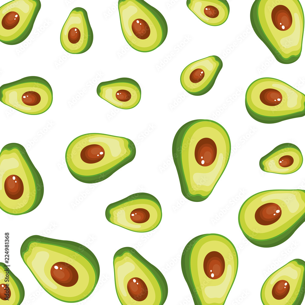 fresh avocados halfs pattern fresh avocados halfs pattern