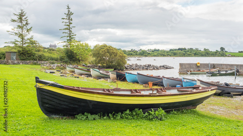 Boats at Annaghdown Pier in Ireland