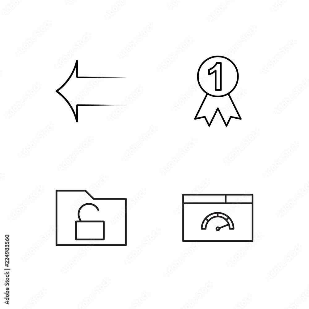 business simple outlined icons set business simple outlined icons set