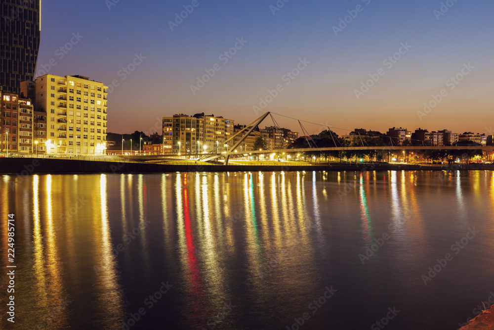 Panorama of Liege along Meuse River