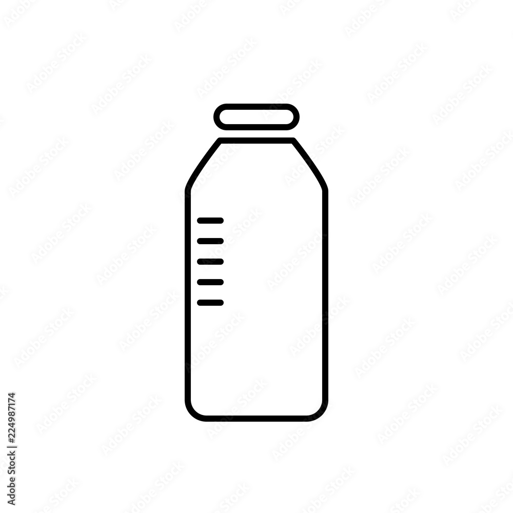 bottle of water. vector icon flat modern design on white bottle of water. vector icon flat modern design on white