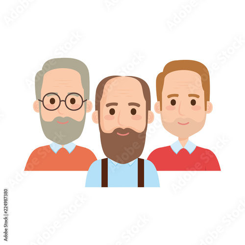 group old men avatars characters