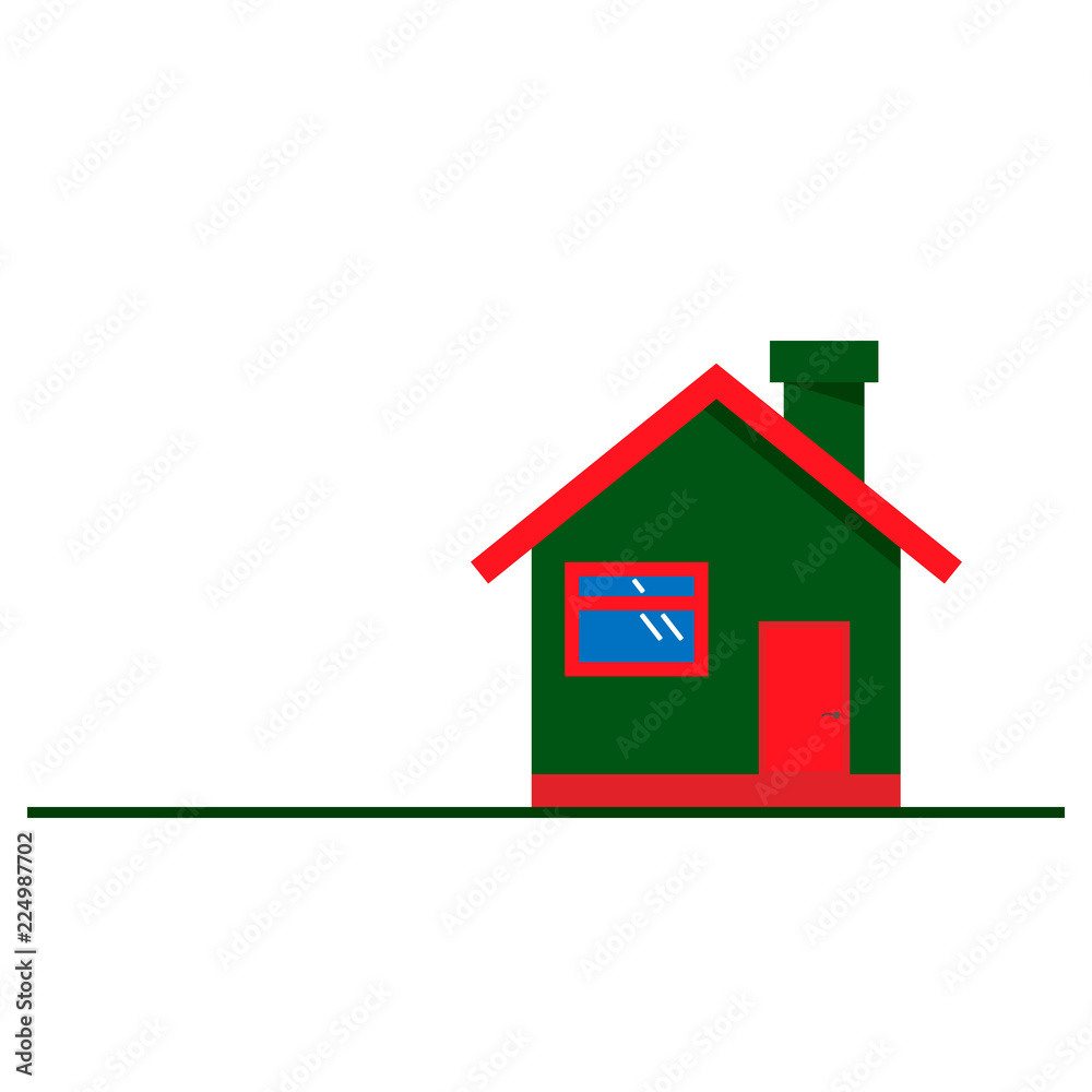 house icon. Simple flat symbol. Illustration pictogram on white background. vector house icon. Simple flat symbol. Illustration pictogram on white background. vector