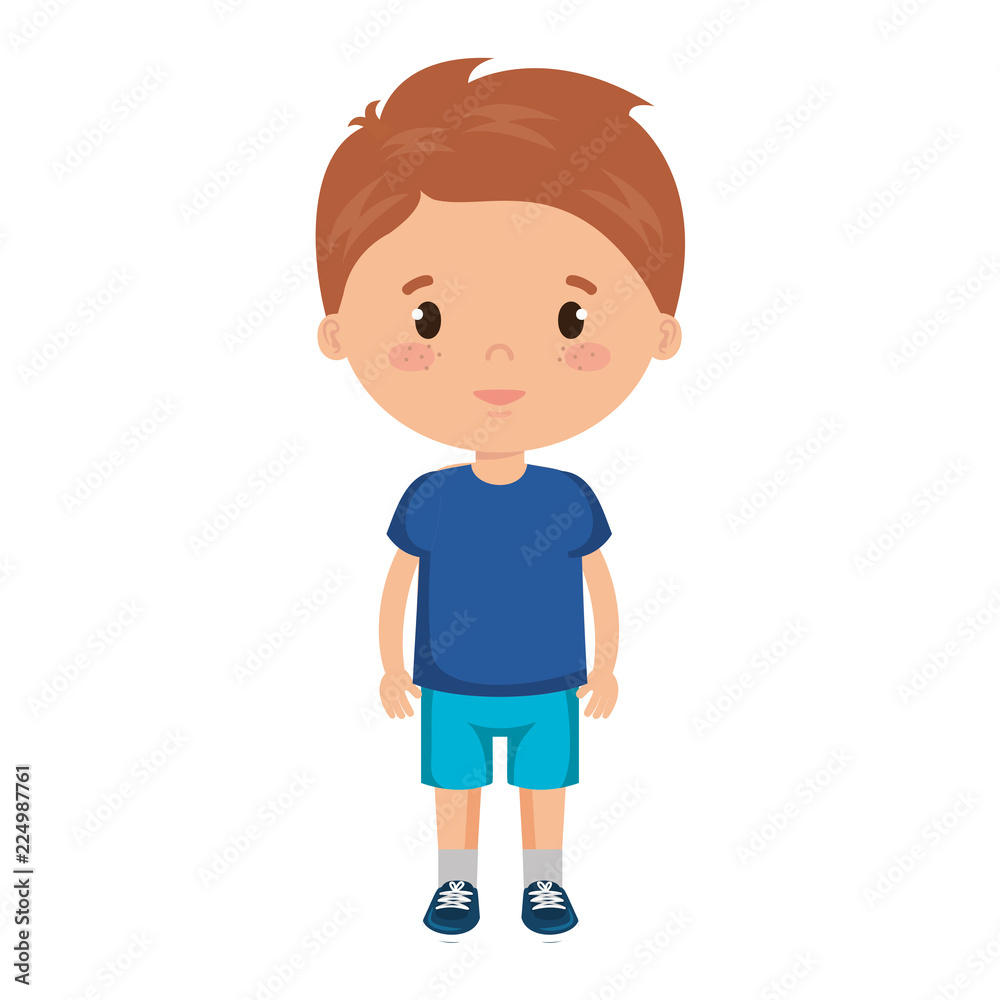 cute and little boy character