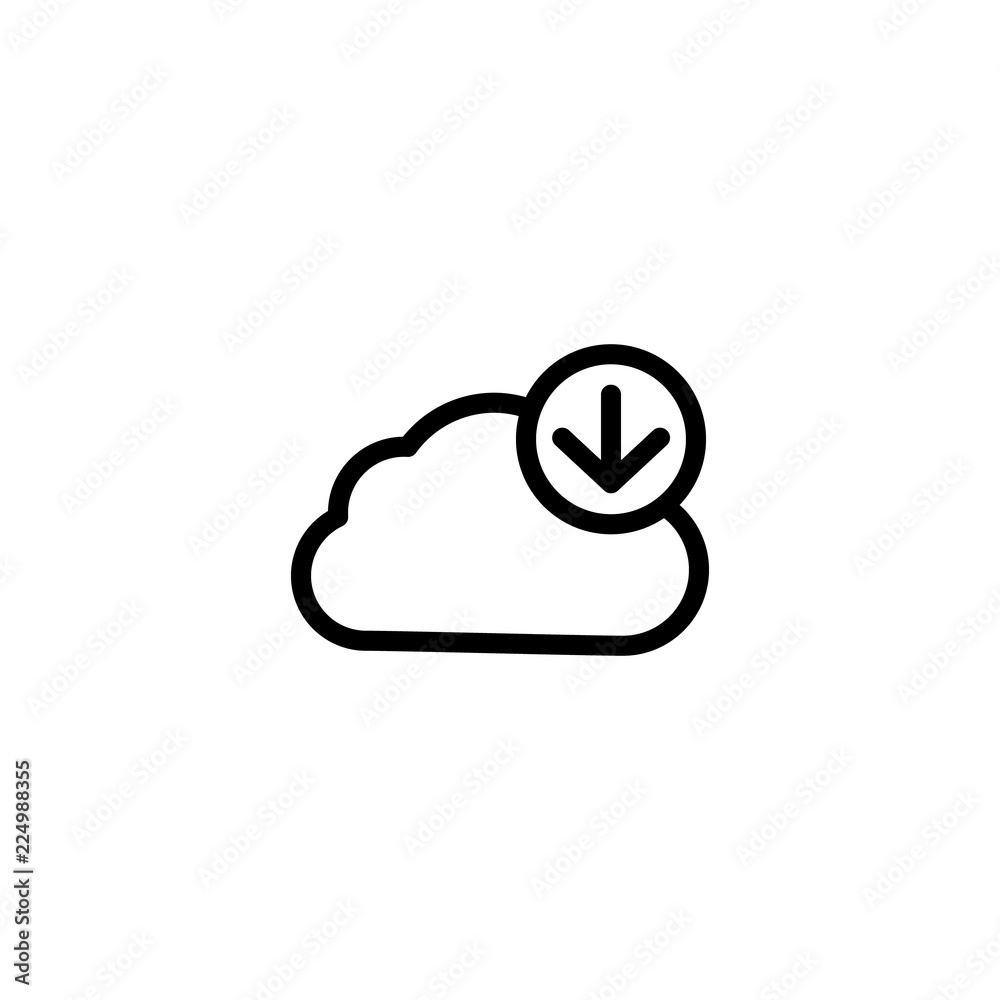 download Cloud icon for cloud computing web and app. modern style download Cloud icon for cloud computing web and app. modern style