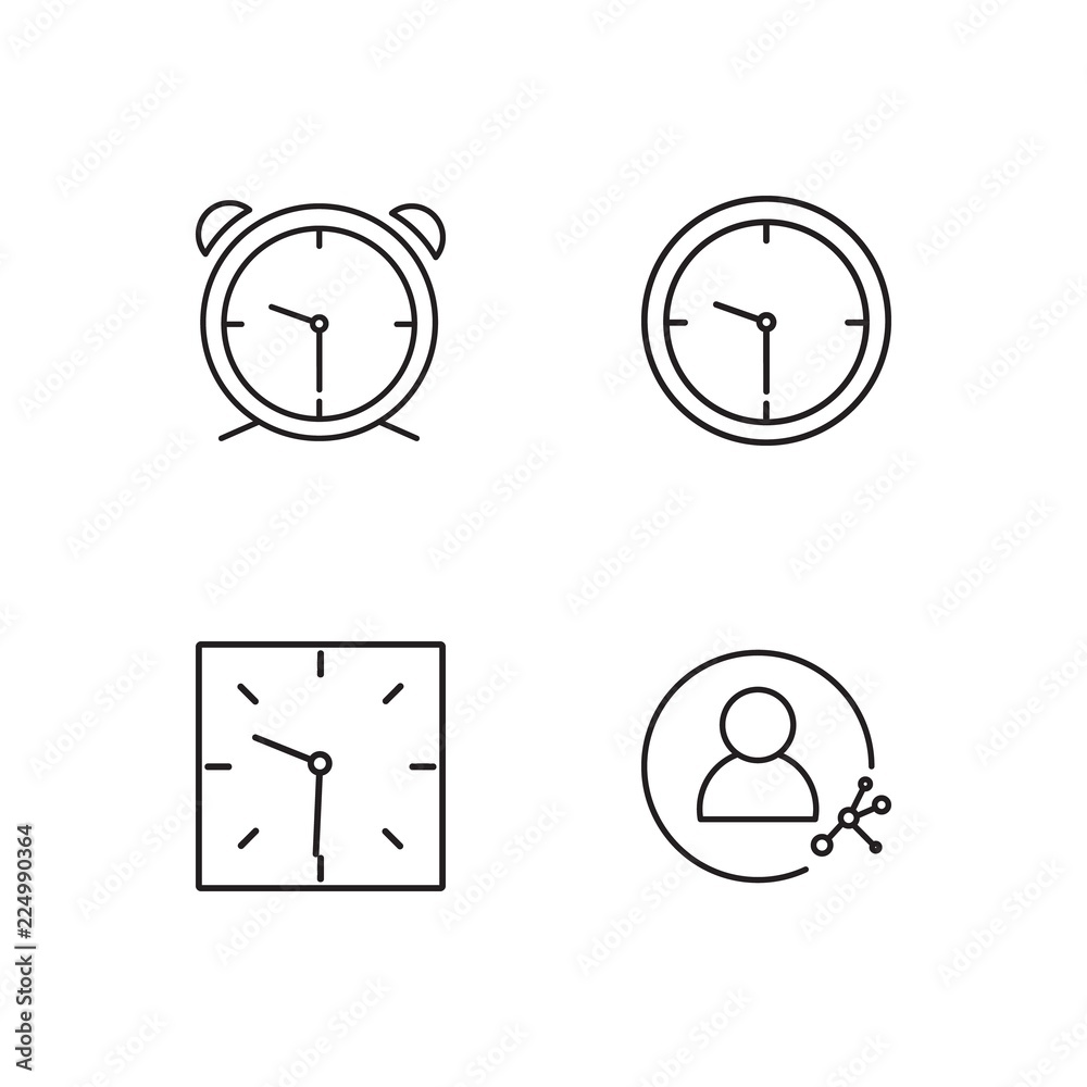 business simple outlined icons set business simple outlined icons set