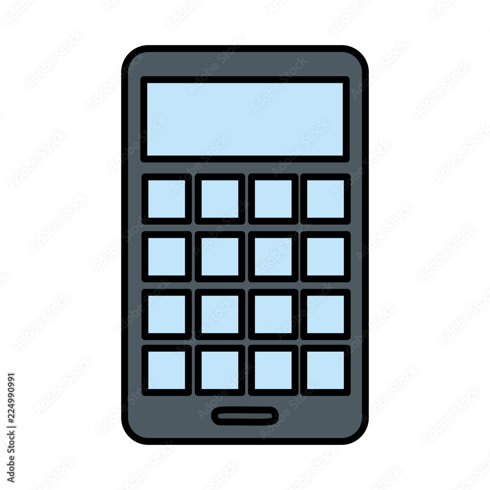 calculator math supply isolated icon calculator math supply isolated icon