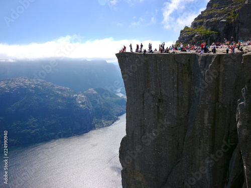 Cliff of Lysefjord, Norway photo