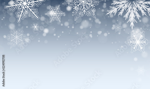 Christmas background with snowflakes
