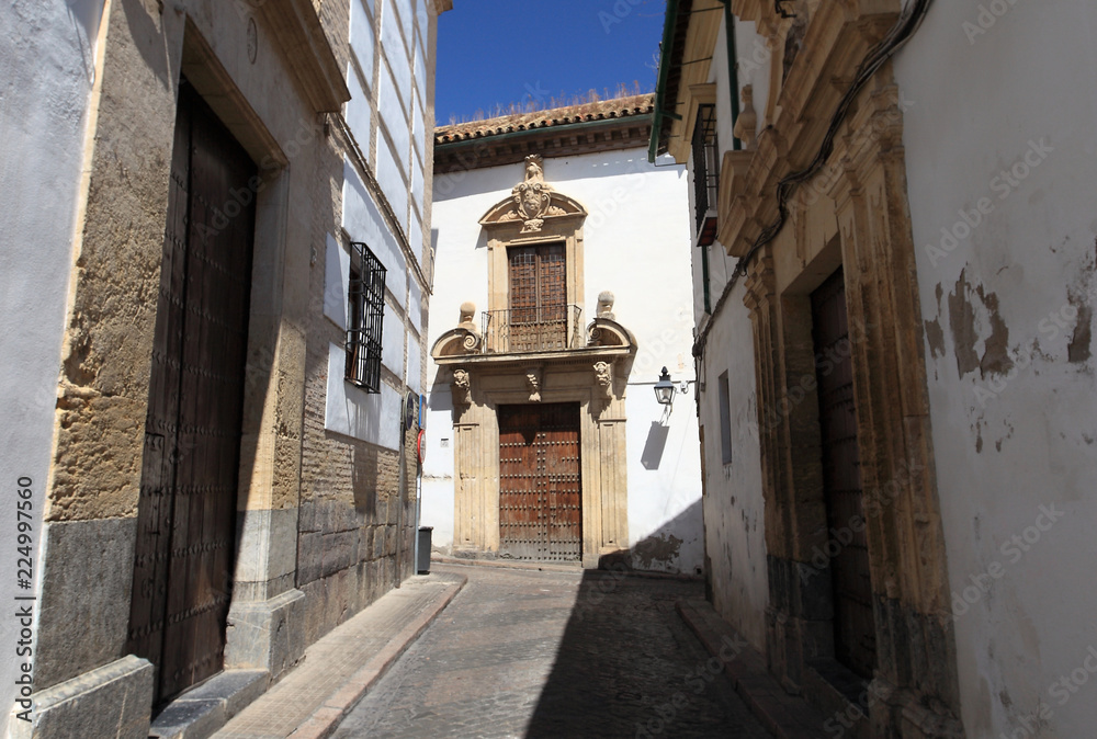 Narrow streets of Cordoba, Spain 