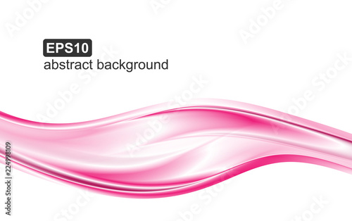 Abstract pink waves background. Dynamic background.