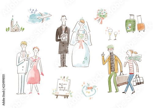 結婚式とハネムーン