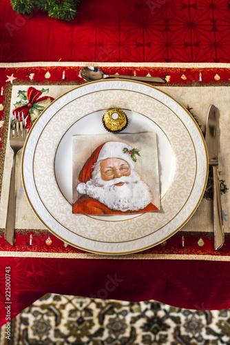 christmas dinner with santa claus