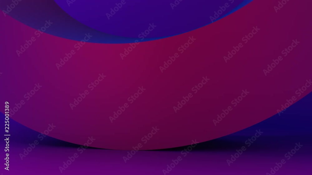 Abstract 3d rendering of rotating geometric shape. Modern background, looped animation. Seamless motion design. 4k UHD