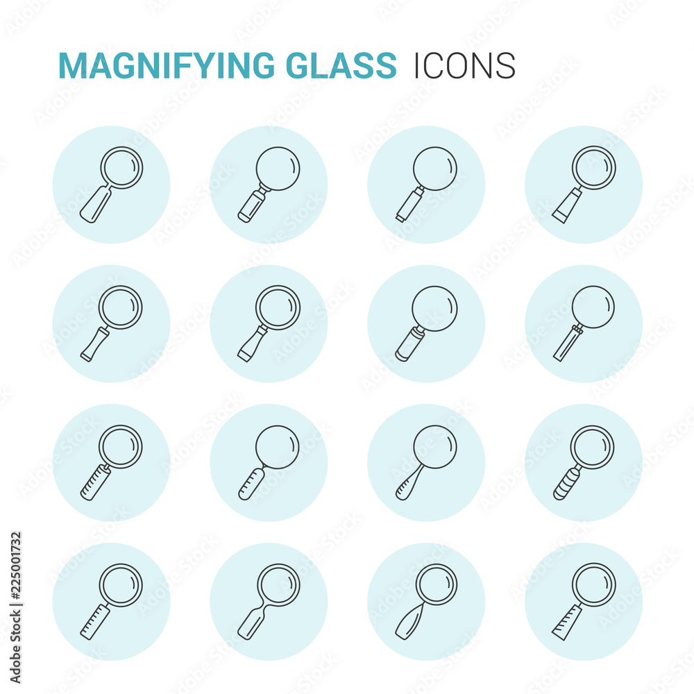 Magnifying Glass Icons Magnifying Glass Icons