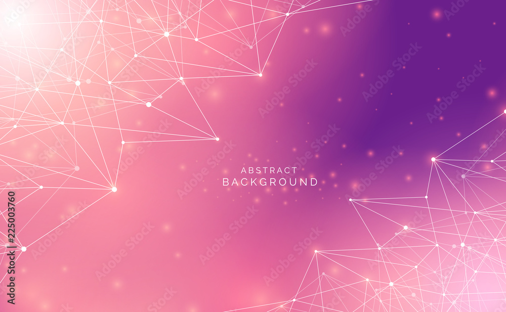 Abstract technology science background concept beautiful colorful connection digital geometric lines and dot communication connect on hi tech future design background,vector illustration