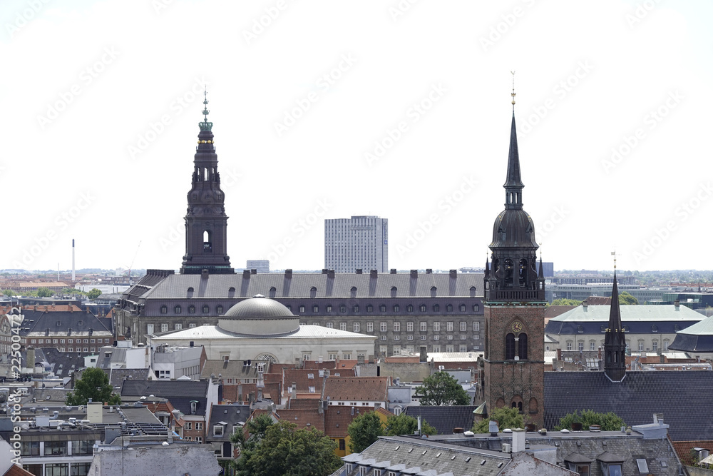 Aerial view of Copenhagen, Denmark