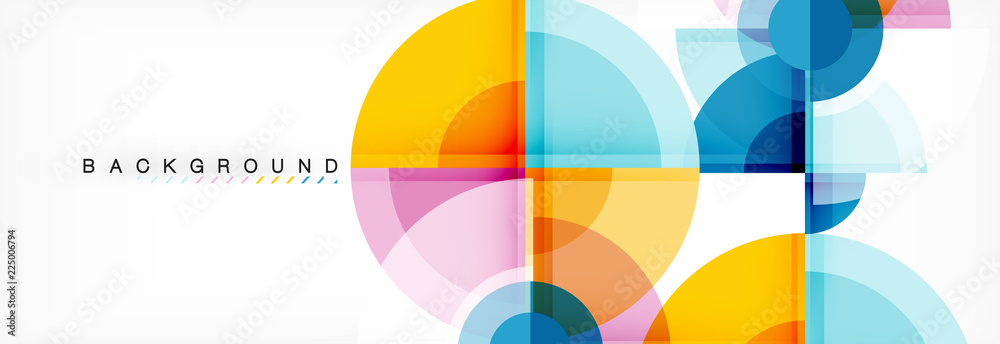 Vector fantastic circle modern geometric background template Vector fantastic circle modern geometric background template